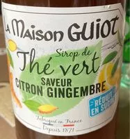 Mängden socker i Sirop Thé vert