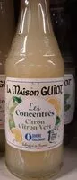 Mängden socker i Les concentrés citron-citron vert