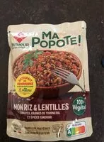 Mängden socker i Riz et lentilles Ma Popote!