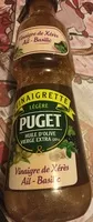 Mängden socker i Vinaigrette légère Puget vinaigre de xeres ail basilic