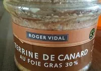 Mängden socker i Terrine de canard au foie gras