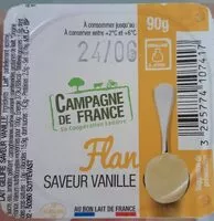 Mängden socker i Flan, saveur vanille