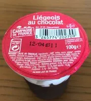 Mängden socker i Liégeois chocolat🍫