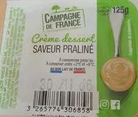 Mängden socker i Crème dessert saveur praliné