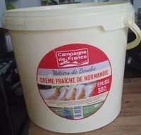 Mängden socker i Crème fraîche de Normandie (30% MG)