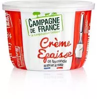 Mängden socker i Crème Épaisse de Normandie