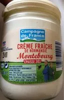 Mängden socker i Crème Fraiche épaisse de Normandie 30% m.g.