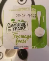 Mängden socker i Fromage Frais Nature 7,8% MG