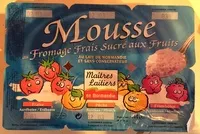Mängden socker i Mousse au fromage frais sucré aux fruits