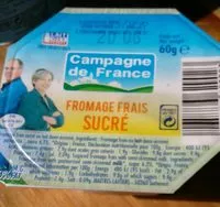 Mängden socker i Fromage frais sucré