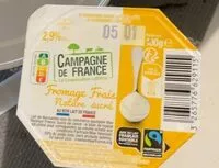 Mängden socker i Fromage frais nature sucré