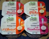 Mängden socker i Fromage Frais aux Fruits 2% M.G.