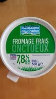 Mängden socker i Fromage frais onctueux 7,8% M.G.