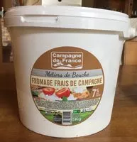 Mängden socker i Fromage frais de campagne
