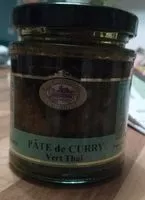 Mängden socker i Pâte de Curry Vert Thaï
