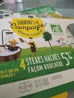 Mängden socker i Steak haché façon bouchère