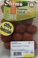 Mängden socker i Boulette Halal