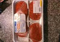 Mängden socker i Boeuf Haché (85% de Maigre / 15% de Matières Grasses)