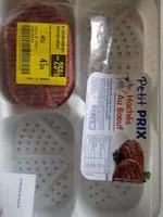 Mängden socker i Steak Haché Pur Boeuf 15% MG