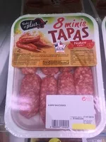 Mängden socker i Mini-saucisses pur porc tapas