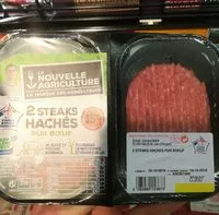 Mängden socker i 2 steak haché pur bœuf