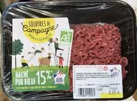 Mängden socker i Steak hache bio pur boeuf 15% de MG SOVIBA