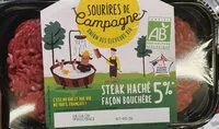 Mängden socker i Steak haché façon bouchère 5%
