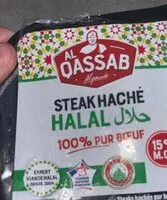 Mängden socker i Steak haché 15%MG HALAL