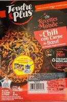 Mängden socker i Le Chili Con Carne de boeuf aux haricots rouges et poivrons