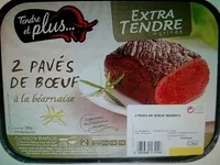Mängden socker i 2 Pavés de Bœuf à la béarnaise extra tendre marinés