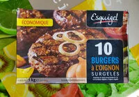 Mängden socker i 10 Burgers à l'oignon surgelés
