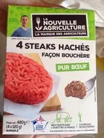 Mängden socker i 4 steaks hachés façon bouchère