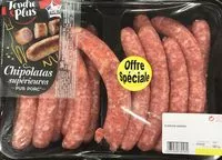 Mängden socker i Chipolatas Tendre et Plus x18