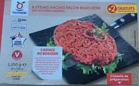 Mängden socker i Steaks Hachés Façon Bouchère