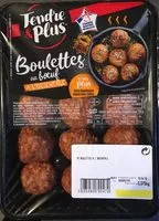 Mängden socker i Boulettes au boeuf à l'orientale