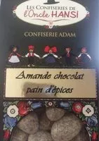 Mängden socker i Amandes chocolat pain d'epices