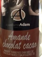 Mängden socker i Amandes chocolat cacao