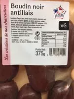 Mängden socker i Boudin Noir Antillais