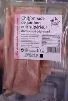 Mängden socker i Chiffonnade De Jambon Cuit Supérieur