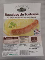Mängden socker i Saucisse de Toulouse Bocaron et puree de pommes de terre