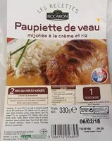 Mängden socker i Paupiette De Veau 330g 1personne