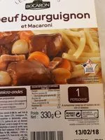 Mängden socker i Boeuf bourguignon et macaroni