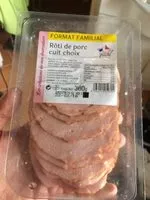 Mängden socker i Roti de porc cuit choix