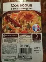 Mängden socker i Couscous poulet-merguez