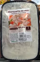 Mängden socker i Blanquette de veau mijotée à la crème