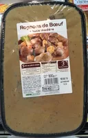 Mängden socker i Rognons de bœuf sauce madère