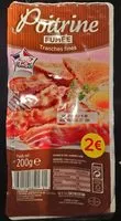 Mängden socker i Poitrine fumée fines tranches