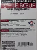 Mängden socker i 2* Steak Gîte Noix