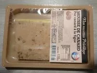 Mängden socker i Mousse de canard à la figue