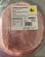 Mängden socker i Jambon cuit superieur